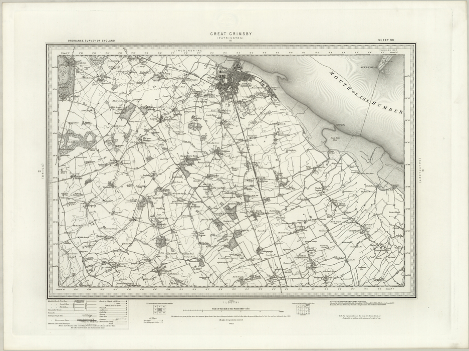 1890 Collection - Great Grimsby (Patrington) Ordnance Survey Map