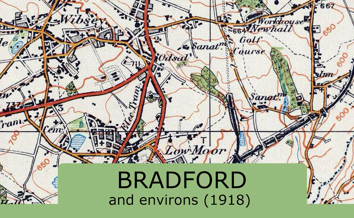 Bradford and Environs Ordnance Survey Map 1920