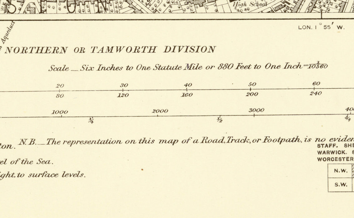 Birmingham South West 1905 Map