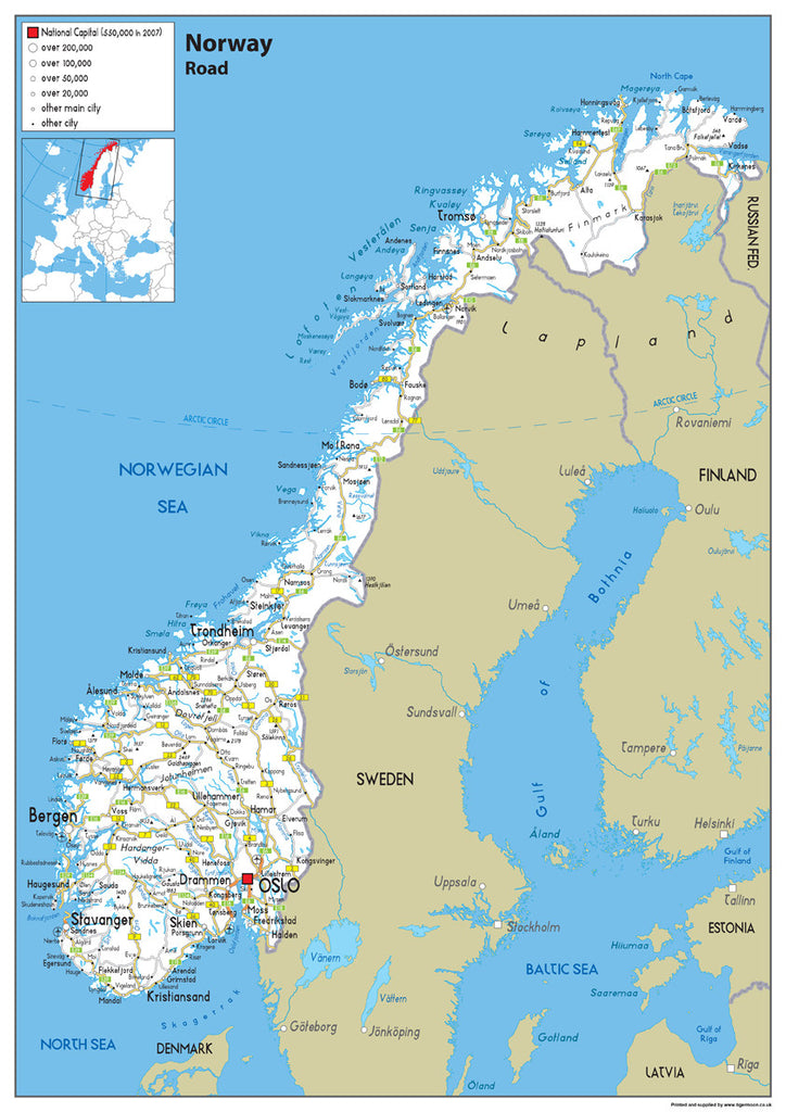 Norway Road Map 