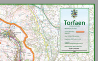 Torfaen County Map– I Love Maps