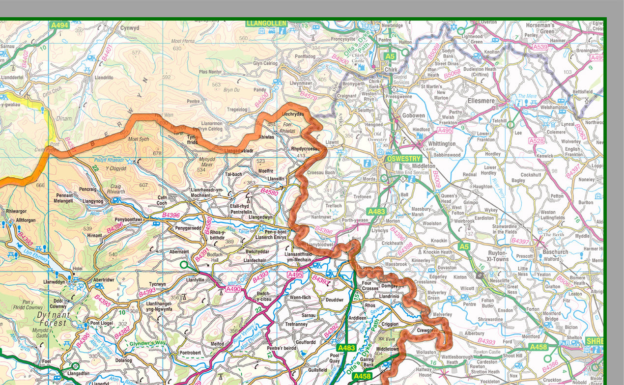 Powys County Map– I Love Maps