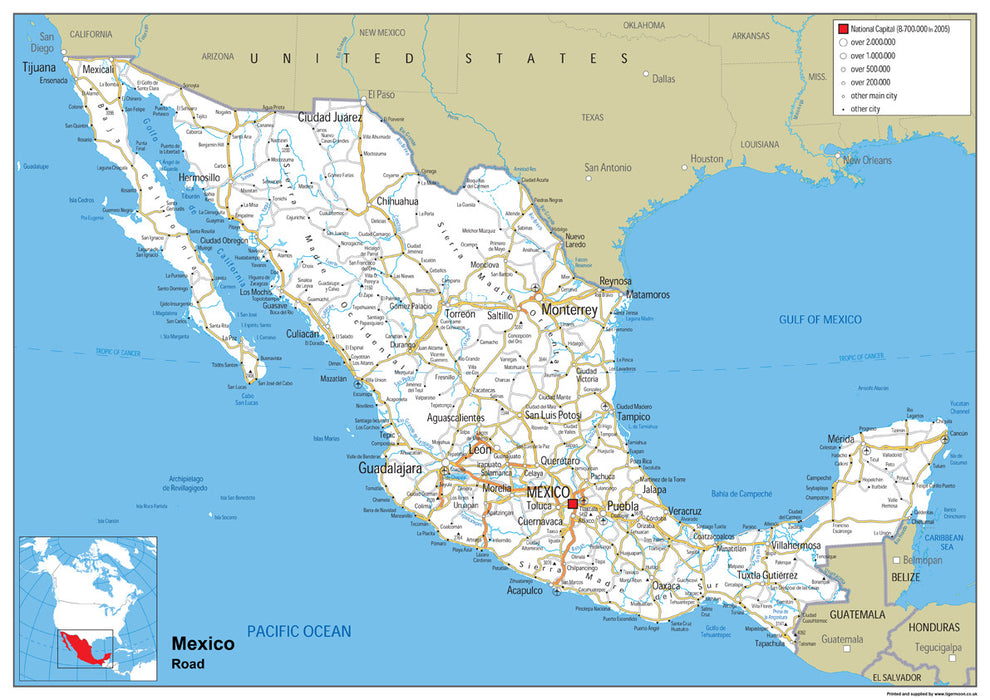 Mexico Road Map