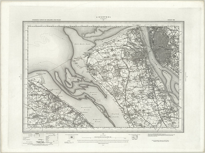 1890 Collection - Liverpool (Formby) Ordnance Survey Map