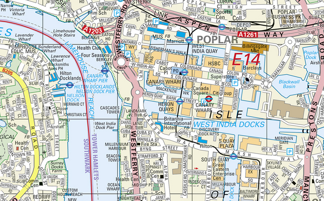 Giant London Street Map