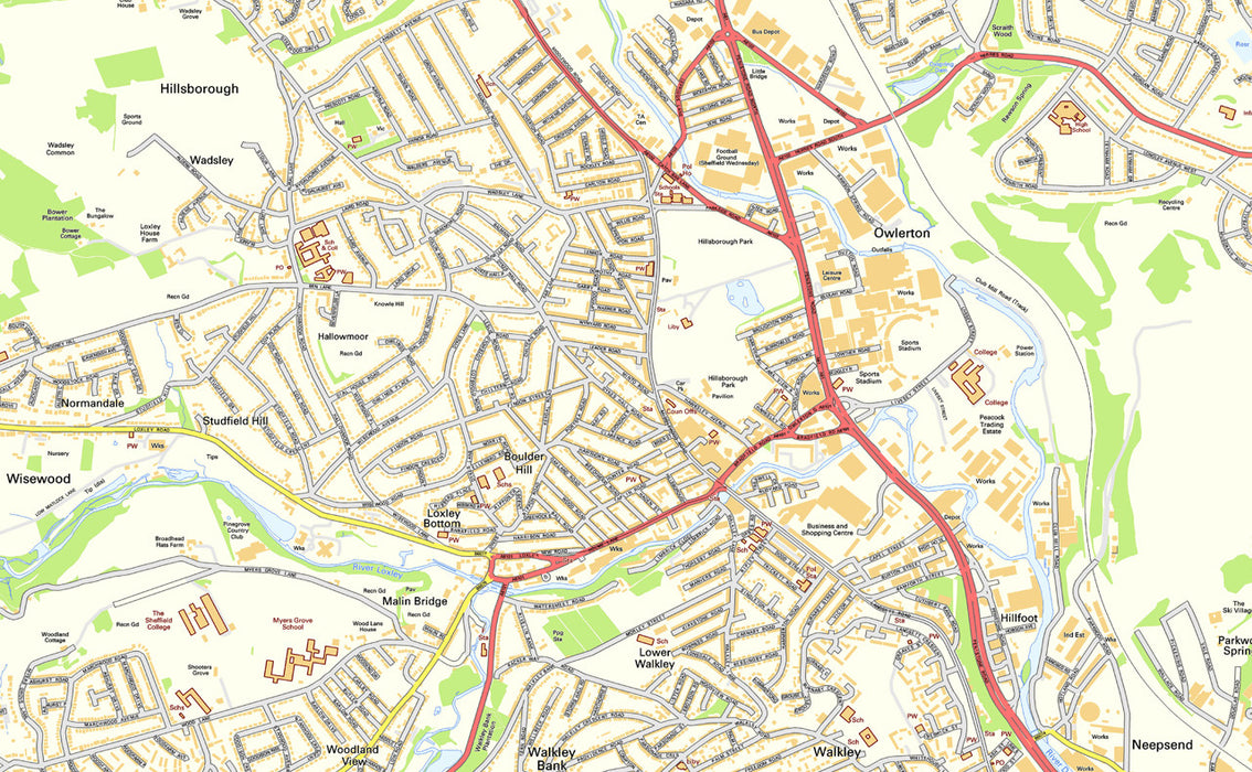 Sheffield Street Map– I Love Maps