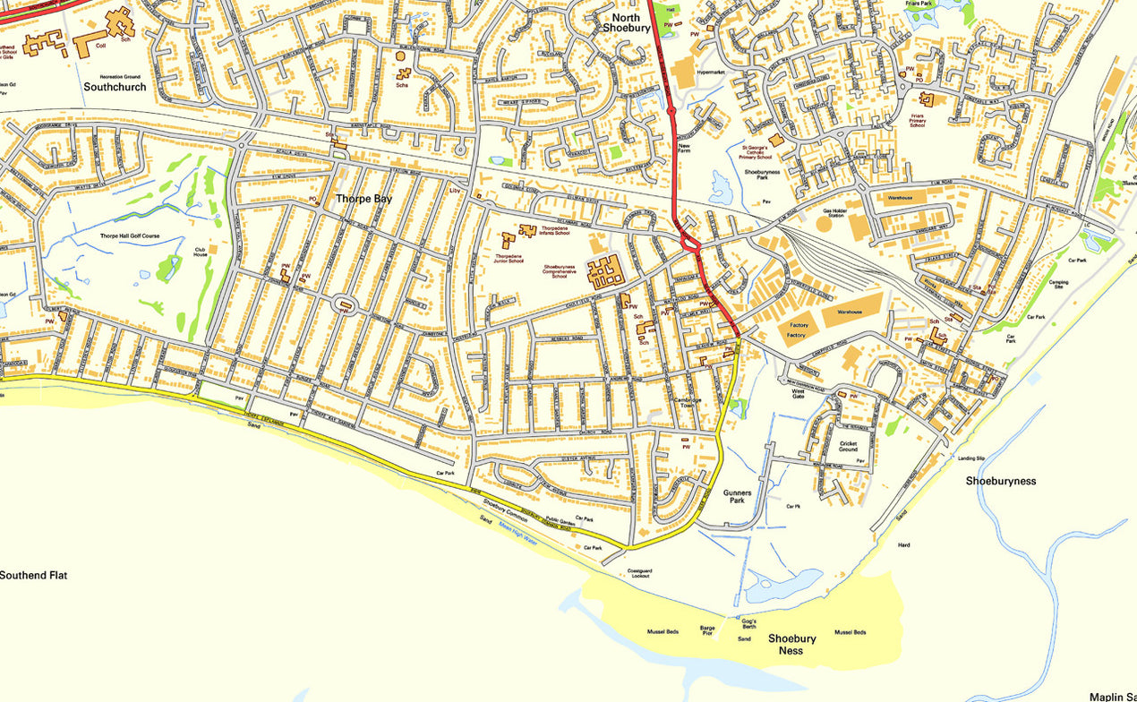 Southend on Sea Street Map– I Love Maps