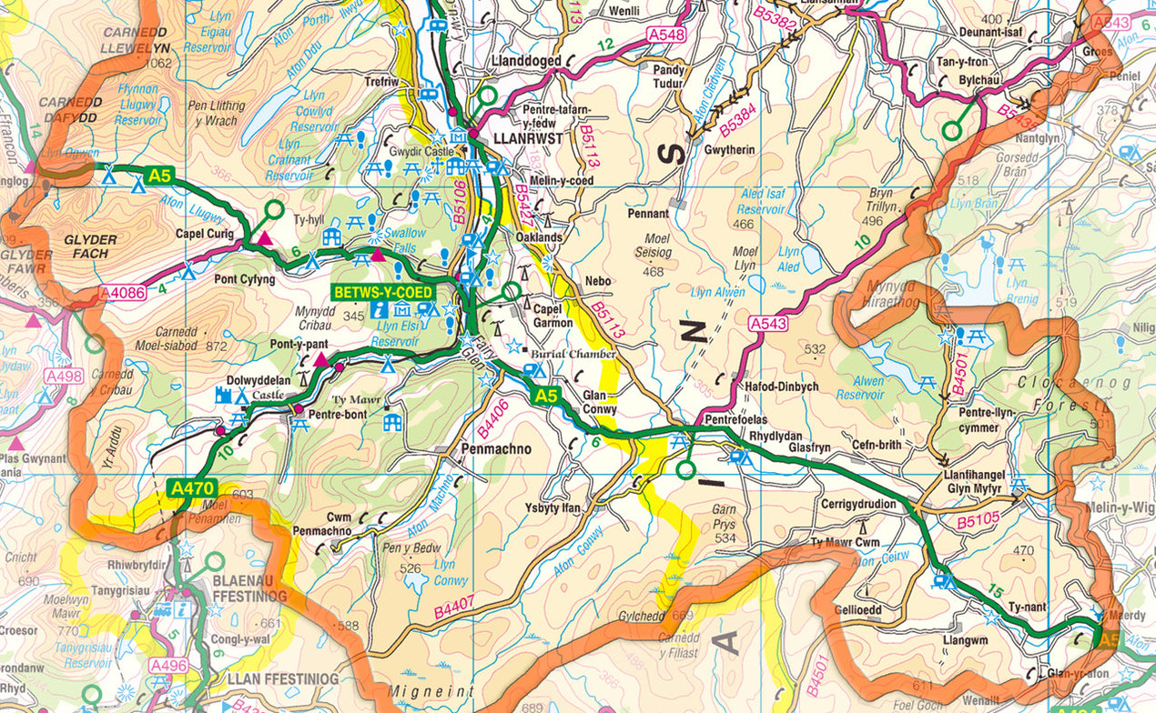 Conwy County Map– I Love Maps