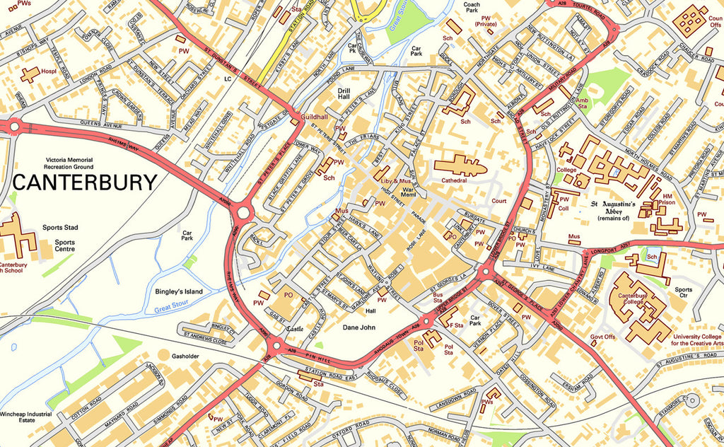 Canterbury Street Map | I Love Maps
