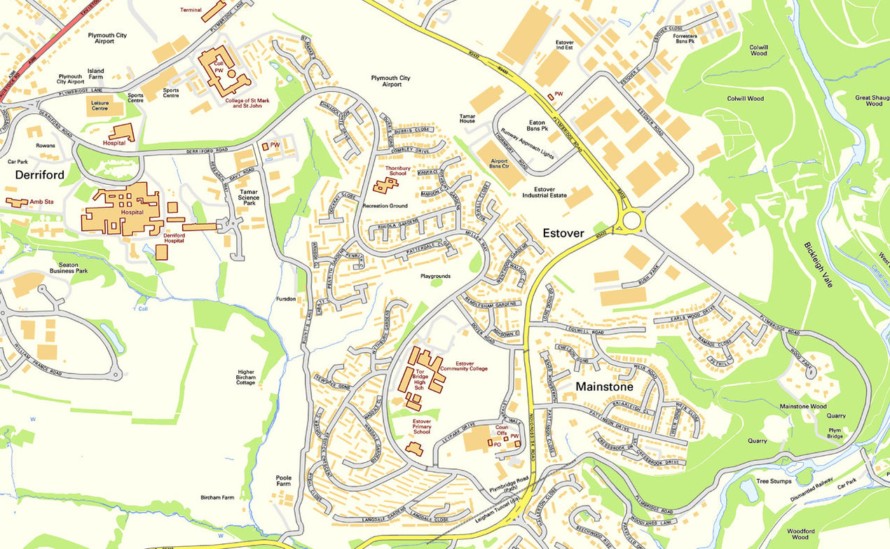 Plymouth Street Map– I Love Maps