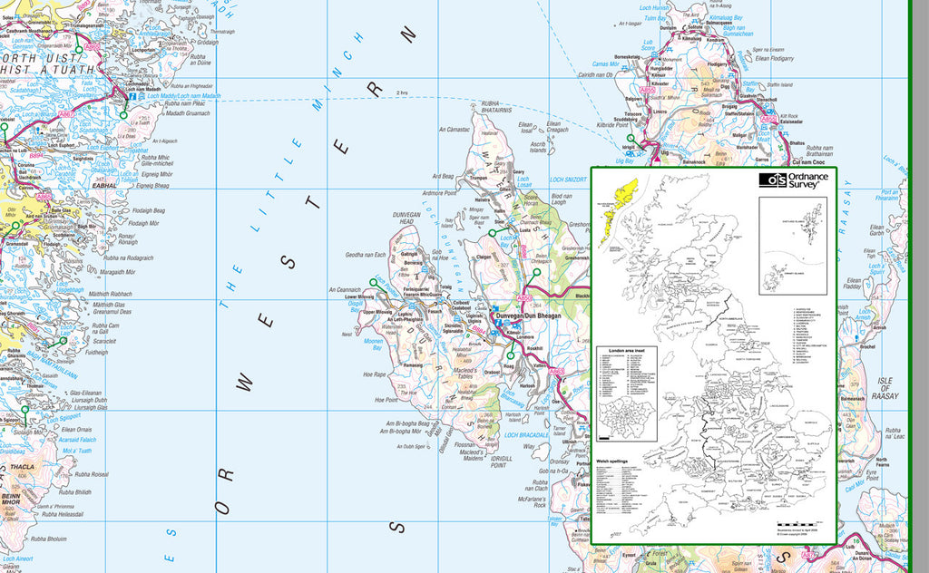 Na H Eileanan Siar County Map 