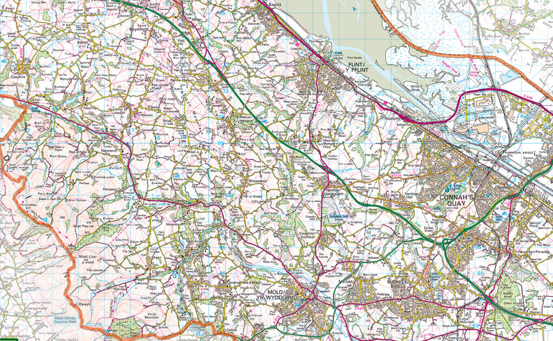 Flintshire County Map– I Love Maps