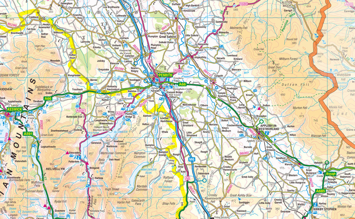 Cumbria County Map– I Love Maps