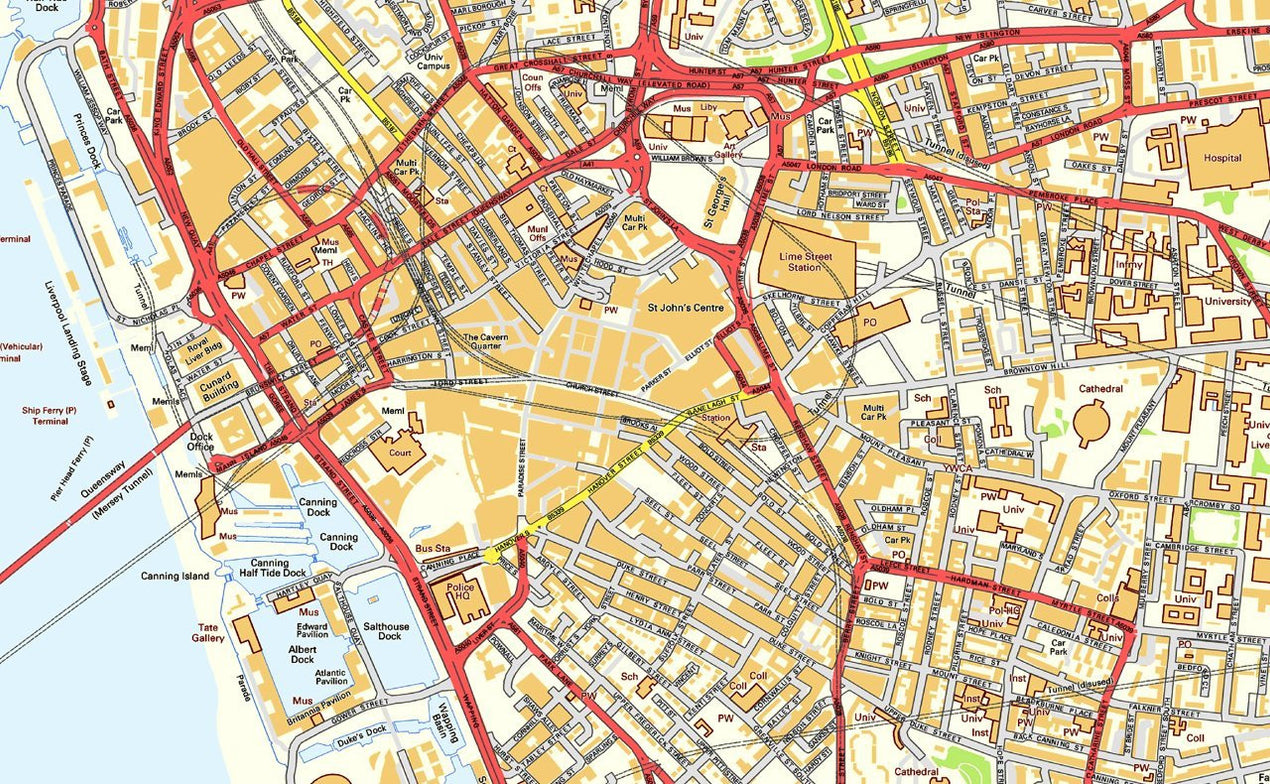 Liverpool City Centre Street Map– I Love Maps