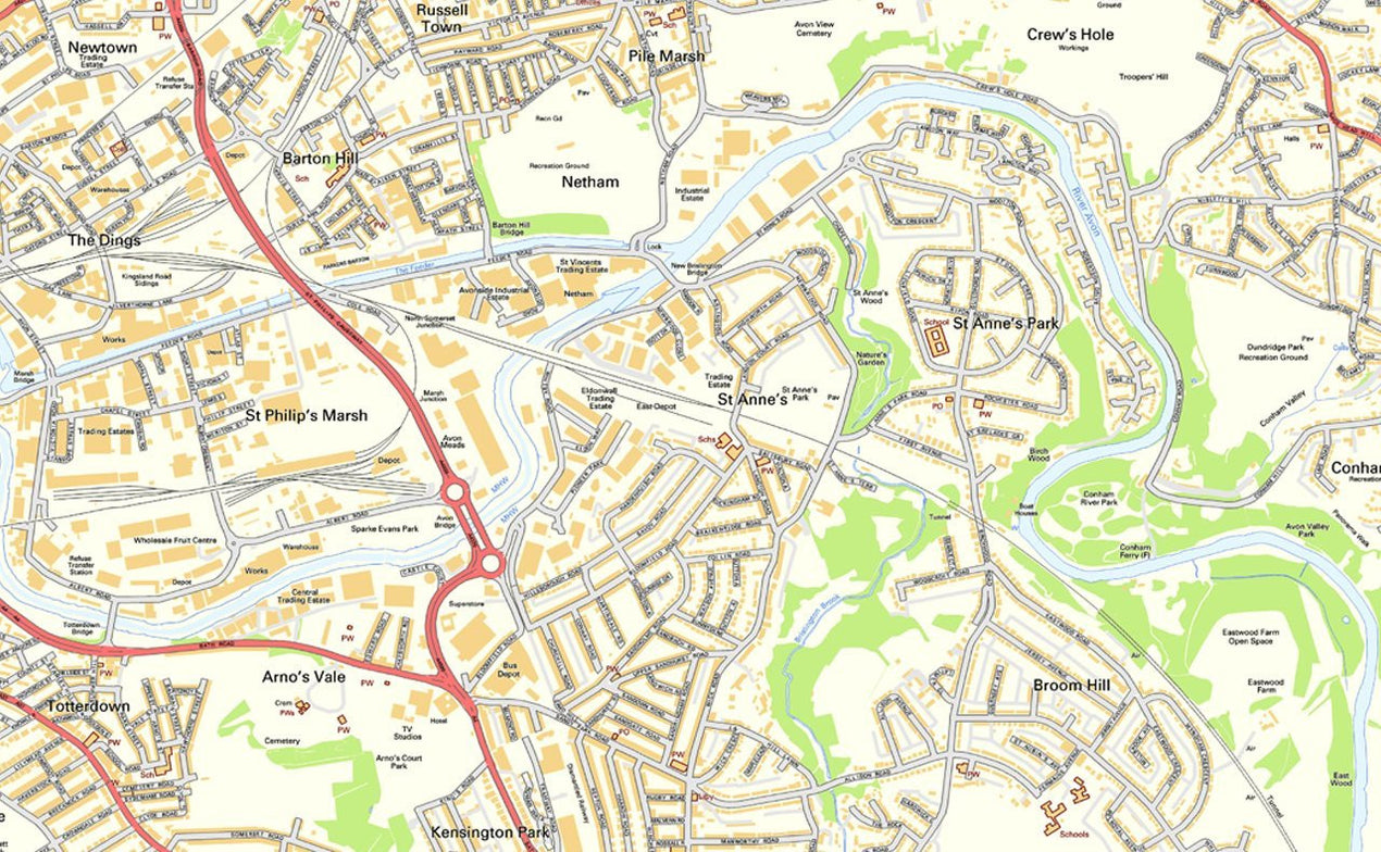 Bristol Street Map I Love Maps   81knQdNVt4L. SL1280 1271x784 