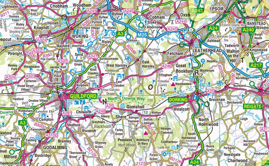 Surrey County Map– I Love Maps