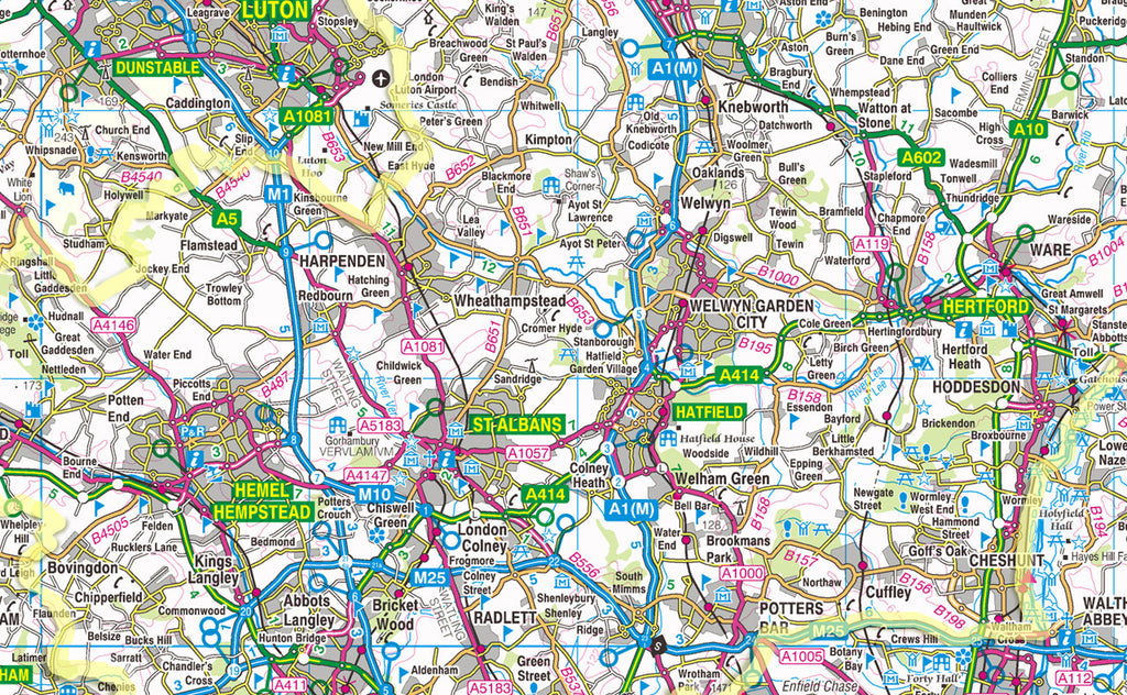 Hertfordshire County Map | I Love Maps