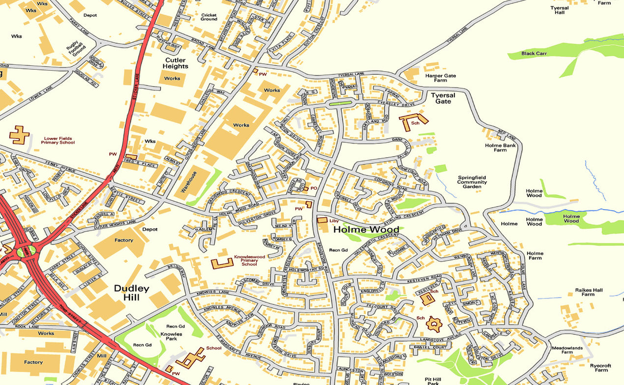 Bradford Street Map– I Love Maps