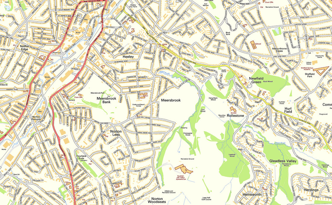 Sheffield Street Map– I Love Maps