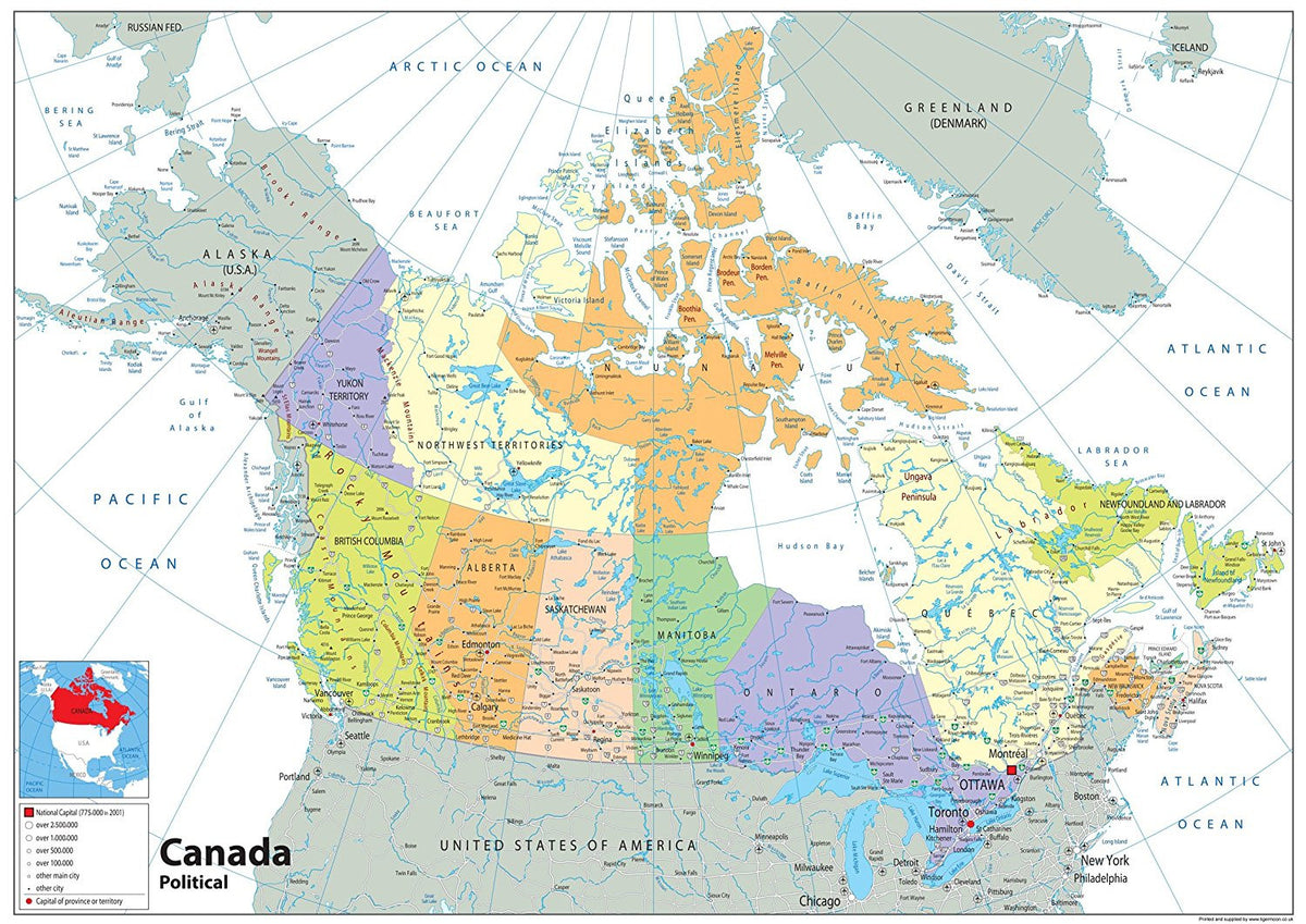 Canada Political Map– I Love Maps