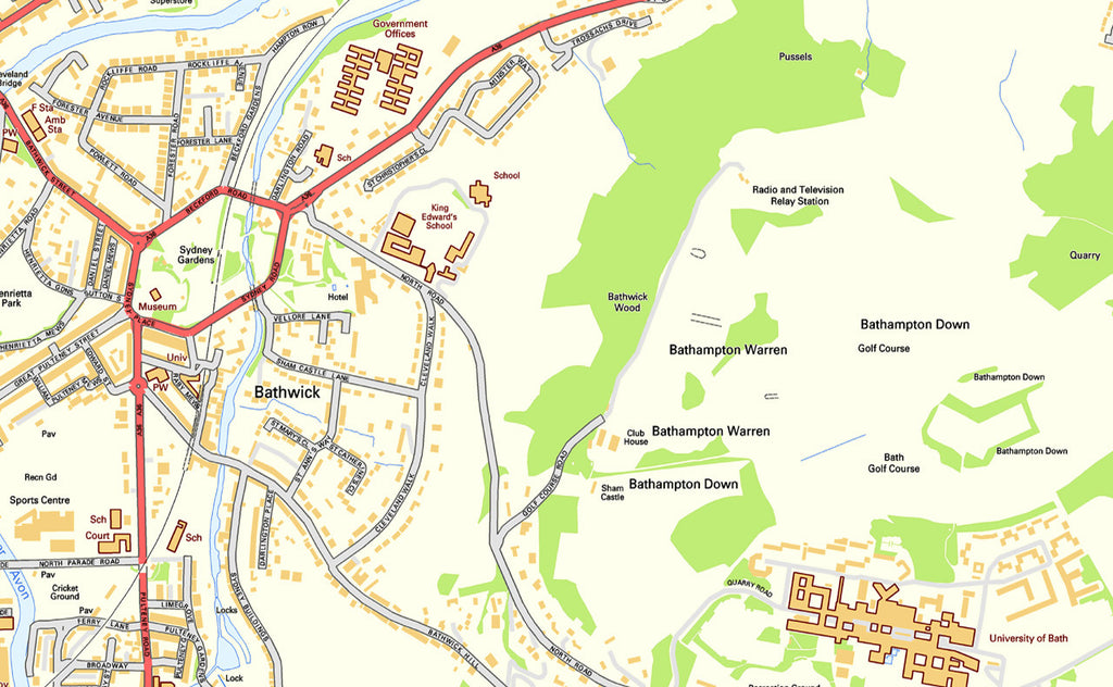 Bath Street Map | I Love Maps