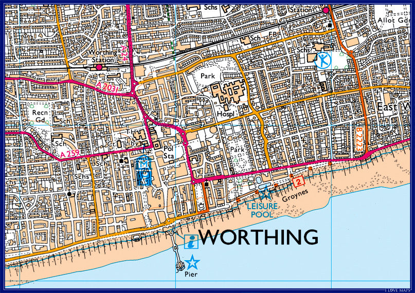 Personalised 2 9km X 2km 1 25 000 Ordnance Survey Map I Love Maps   ORDNANCE SURVEY 2.9 25 1200x848 