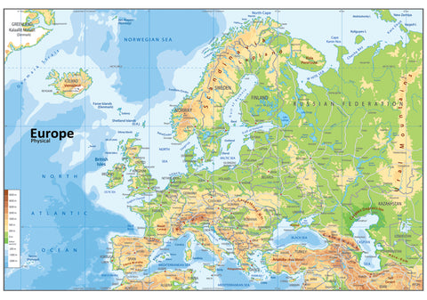 Europe Physical Map | I Love Maps