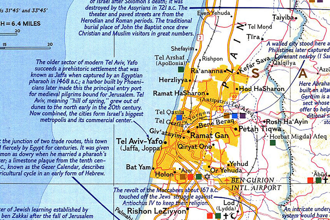 National Geographic Holy Land Map